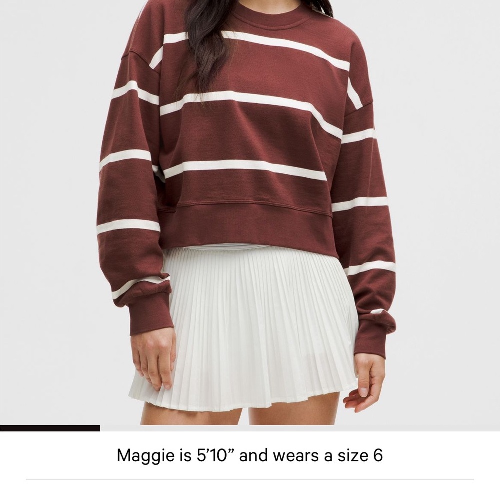 lululemon athletica perfectly oversized cropped crew